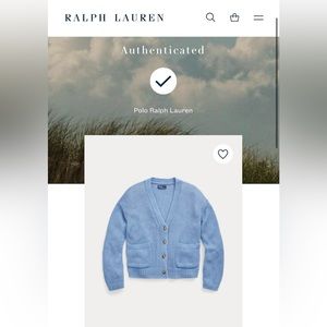 Ralph Lauren linen blended V-neck Cartigan